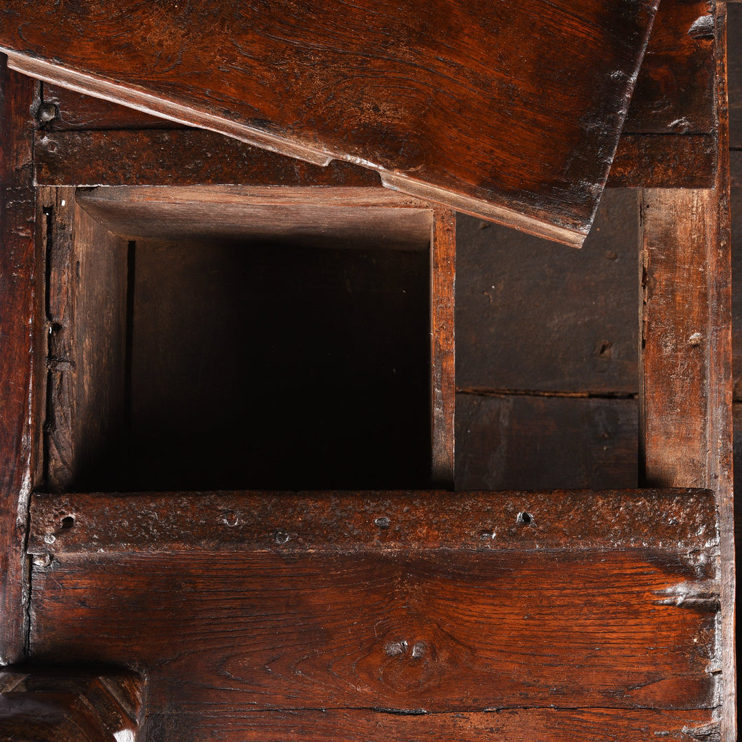 Secret Compartment from an Iron Bound Teak Indian Dowry Chest - 19thC from Gujarat | Indigo Antiques