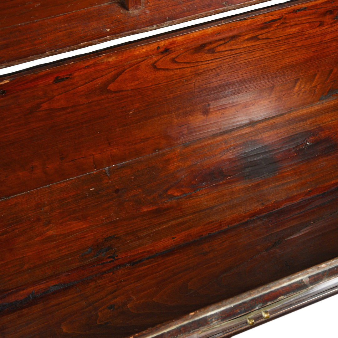 Interior Of Large Burgundy Lacquer Chinese Chest - 19thC | Indigo Antiques