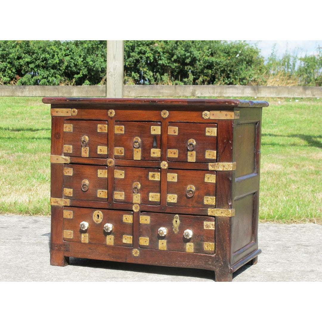 Medicine Chest From Kerala - 19thC - Rosewood & Jackfruit | Indigo Oriental Antiques