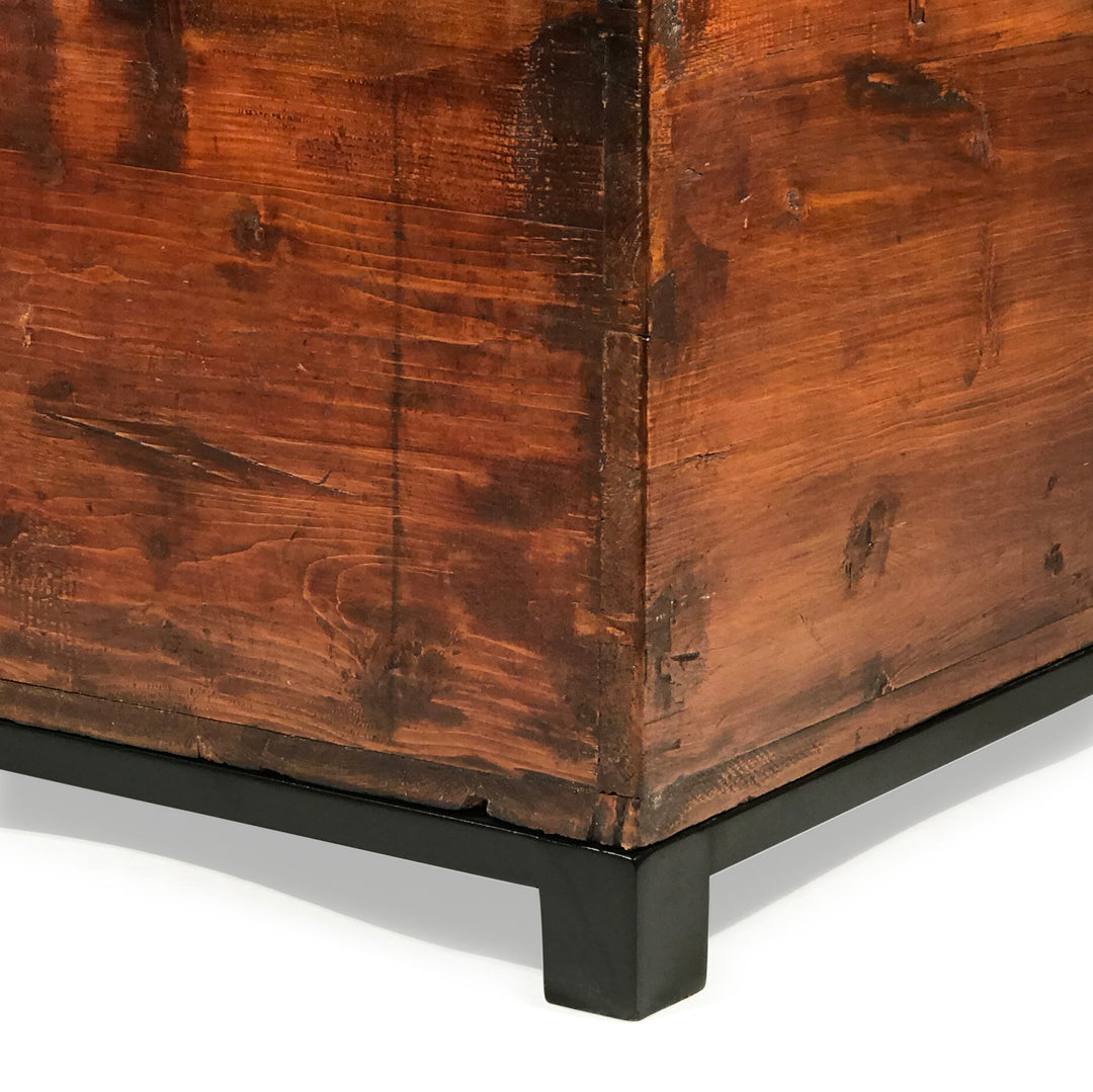 Painted Chest From Mongolia - Pine - 19thC - 88 x 57 x 51 (wxdxh cms) - C1427