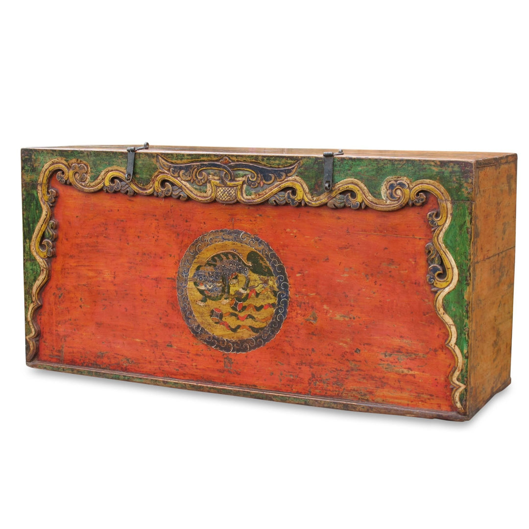 Original Painted Tibetan Storage Chest - 19thC | Indigo Oriental Antiques