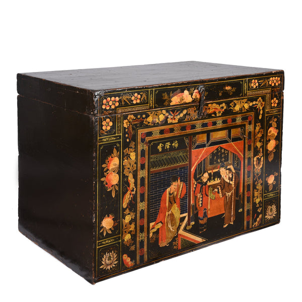 Painted Opera Chest from Shanxi - 19thC