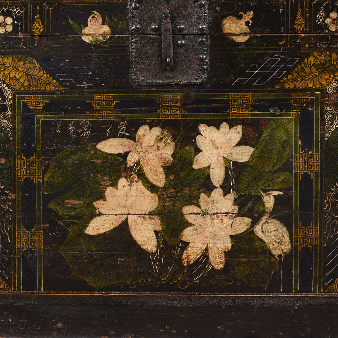 Painting Detail From Painted Opera Chest from Shanxi - 19thC | Indigo Antiques