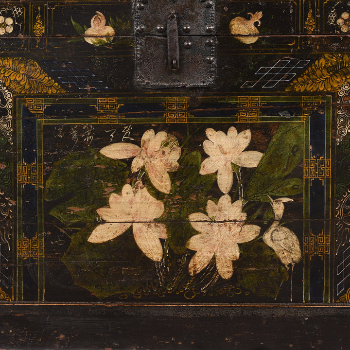 Painting Detail From Painted Opera Chest from Shanxi - 19thC | Indigo Antiques