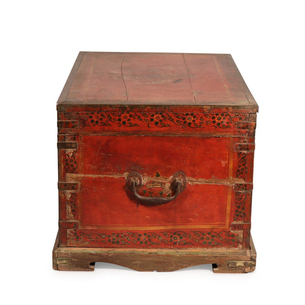 Painted Teak Jewellery Box from Rajasthan -19thC