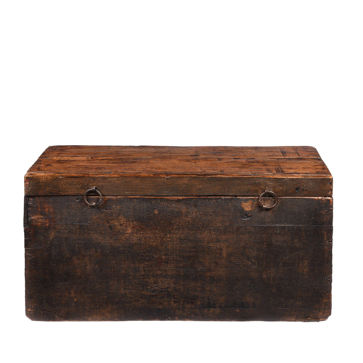 Reverse Of Painted Tibetan 'Floral' Storage Chest - 18thC | Indigo Antiques