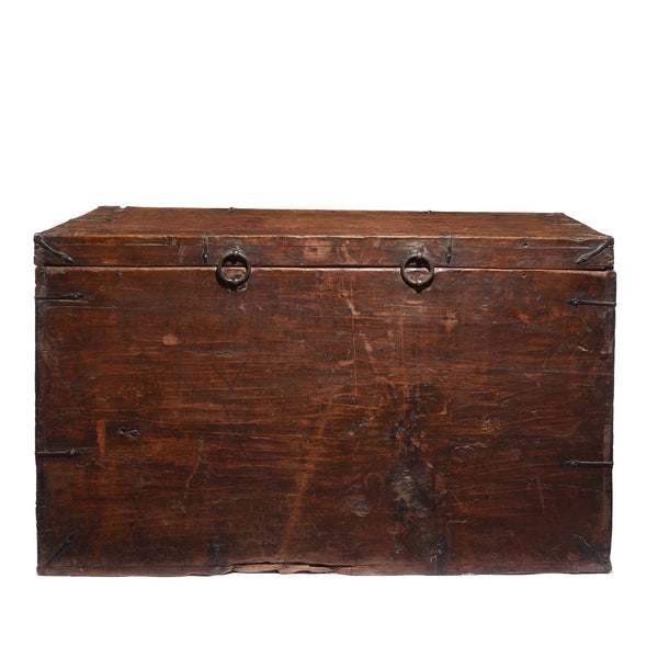 Painted Zeeba Chest From Tibet - 19thC