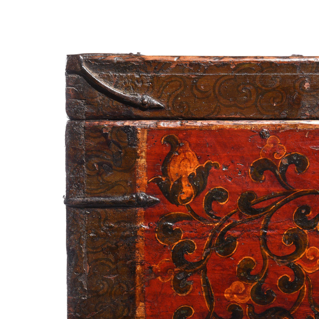 Painted Zeeba Chest From Tibet - 19thC | Indigo Antiques