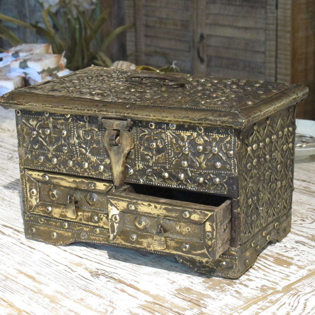 Rosewood  and Brass Jewellery Box 19thC | Indigo Oriental Antiques