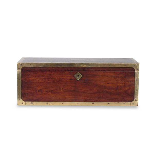 Rosewood Brass Bound Kerala Box - Ca 19thC