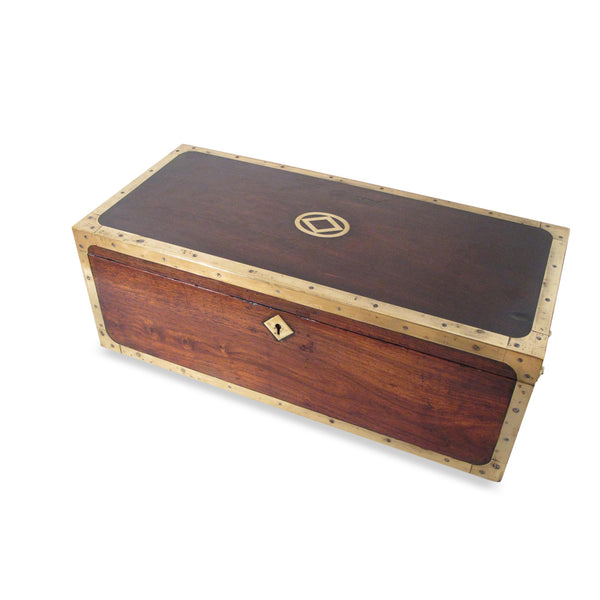 Rosewood Brass Bound Kerala Box - Ca 19thC