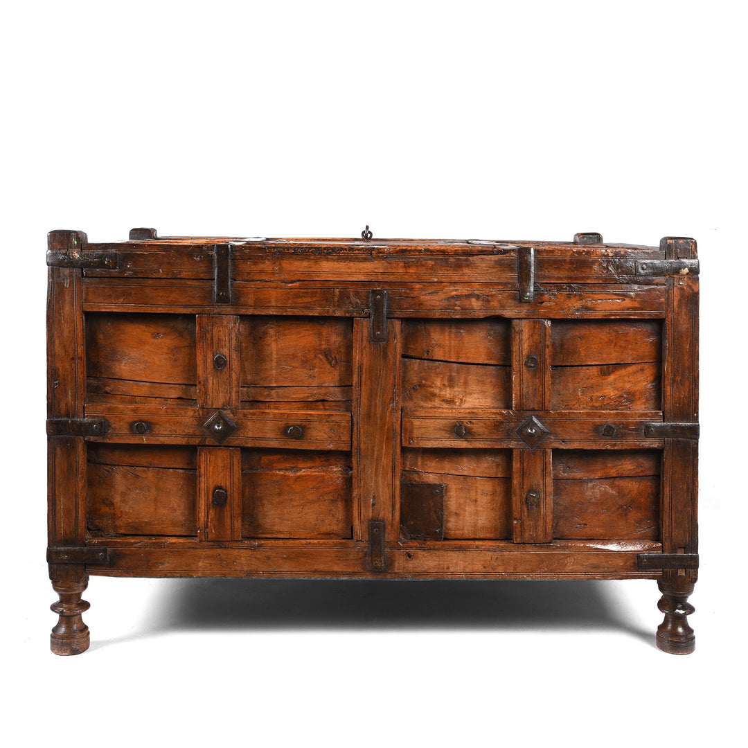 Back Detail of Stick Box From Jaisalmer - 19thC | Indigo Antiques