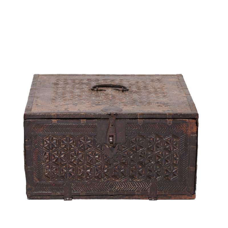 Teak Jewellery Box ( Exceptional Quality) - Rajasthan - 18thC | Indigo Oriental Antiques