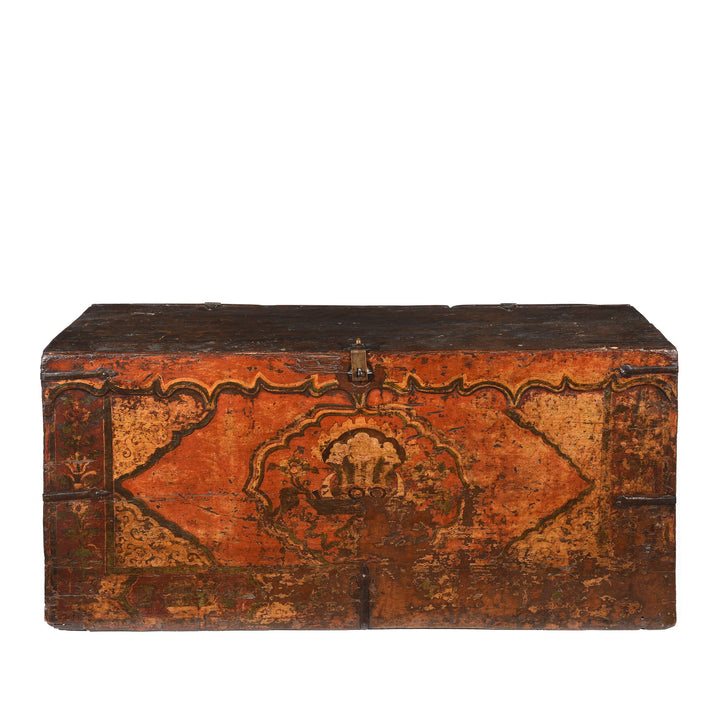 Lhoka Trunk From Southern Tibet - 18th Century