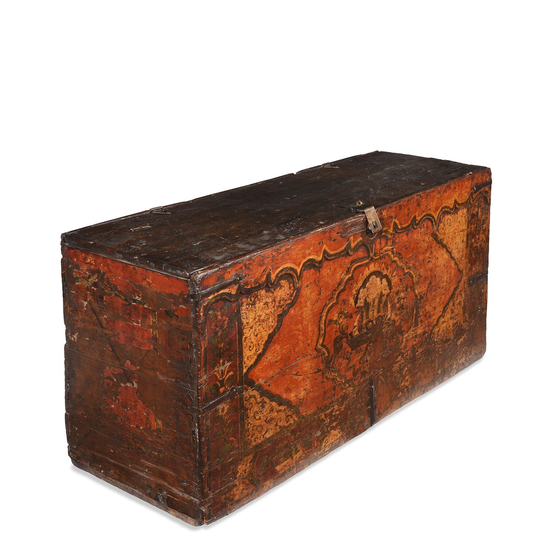 Lhoka Trunk From Southern Tibet - 18th Century