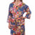  Indian - Fine - Cotton - Printed - Shanghai - Floral - Red - Bath - Robe - Unisex - 100% 
