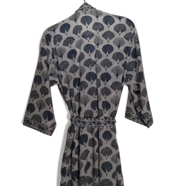 Blue Peacock Dressing Gown - A00053V2