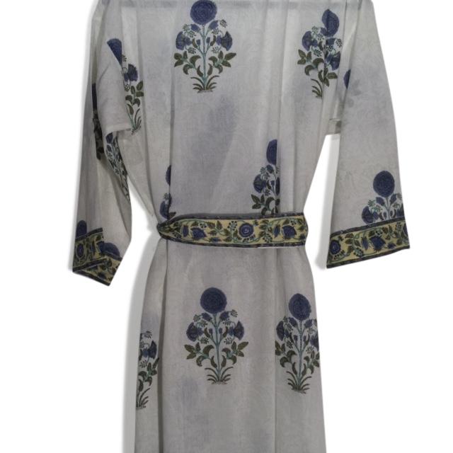 Blue & Yellow Dressing Gown - A00055V2