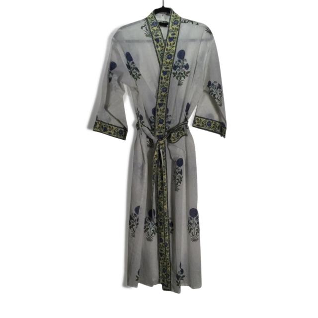 Blue & Yellow Dressing Gown - A00055V2