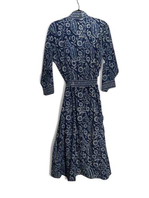  Indian - Fine - Cotton - Block - Printed -Jaipur - Blue - Bath - Robe - Unisex - 100% 