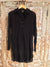 Long Collared Shirt - 100% Cotton (Black) | Indigo Oriental Antiques
