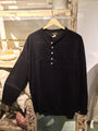 Black Nehru Style Shirt - 100% Cotton -