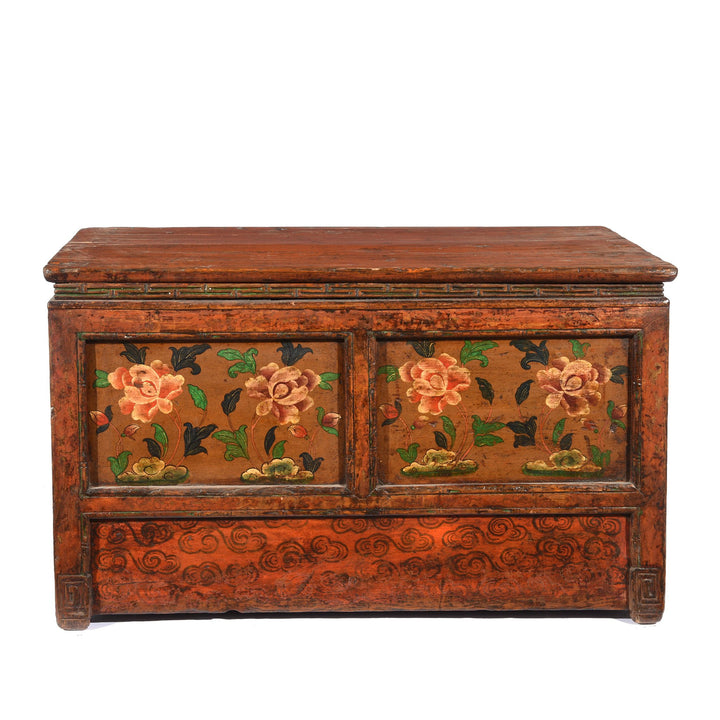 Original Painted Antique Tibetan Choksar Prayer Table | Indigo Antiques