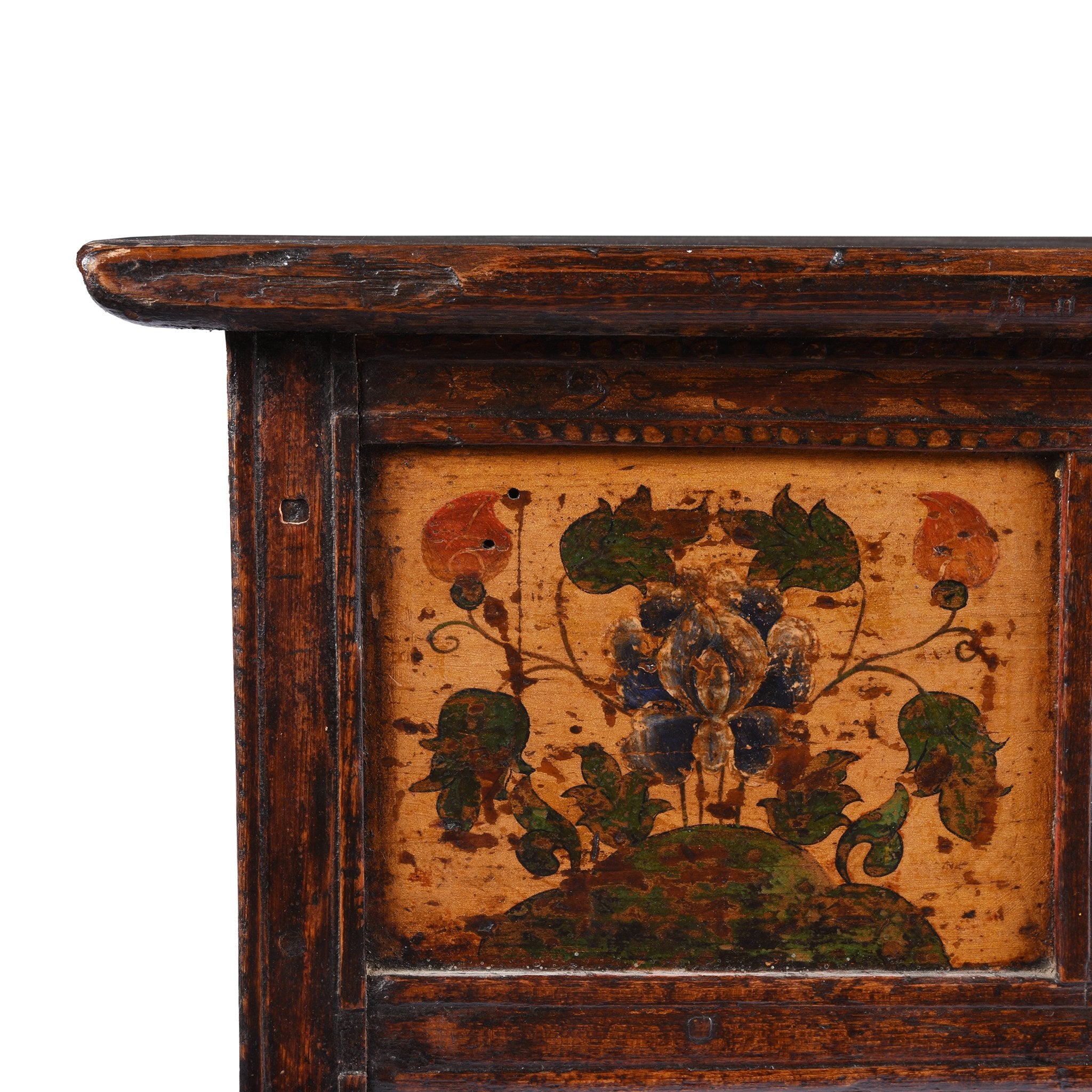 Antique Painted Tibetan Choksar - 19thC