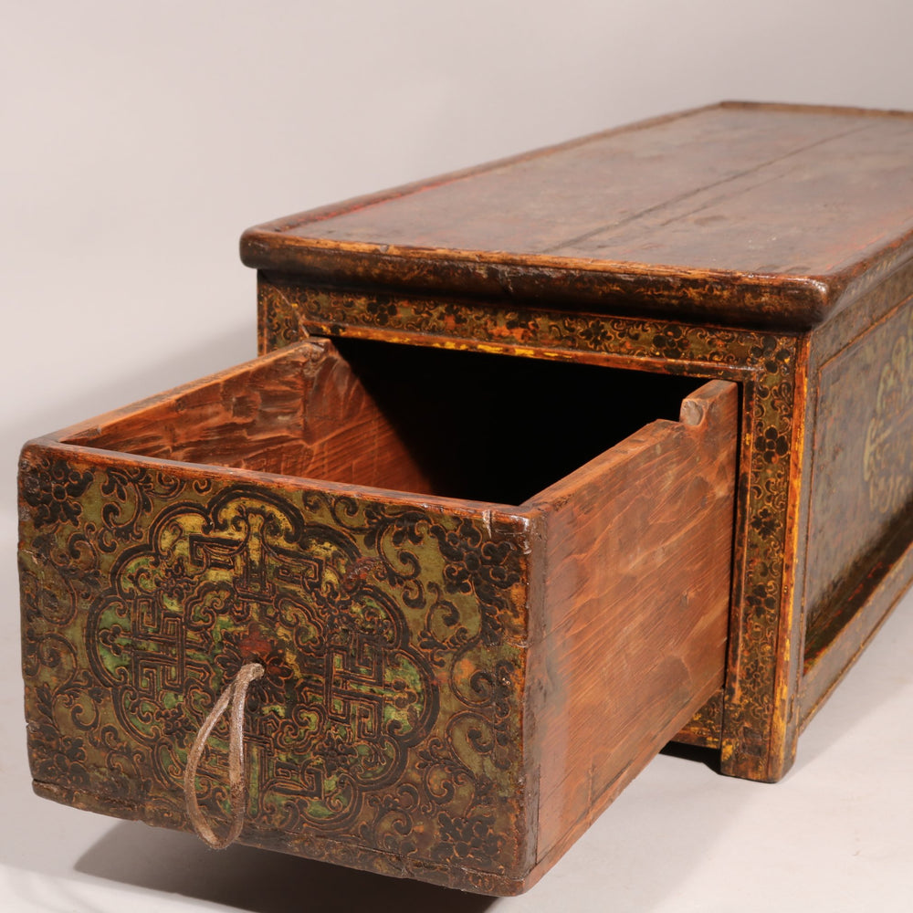 Choksar From Tibet with Original Painting - 19thC | Indigo Oriental Antiques