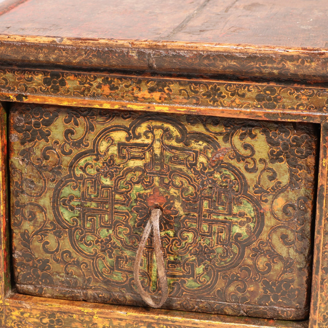 Choksar From Tibet with Original Painting - 19thC | Indigo Oriental Antiques