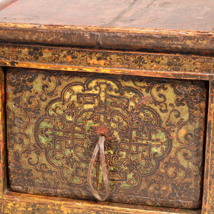 Choksar From Tibet with Original Painting - 19thC | Indigo Oriental Antiques