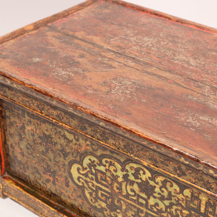 Choksar From Tibet with Original Painting - 19thC | Indigo Oriental Antiques