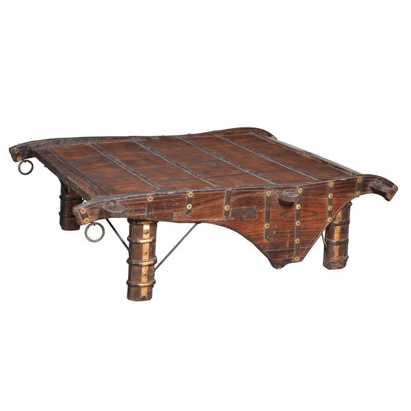 Coffee Table Made From 19thC Bullock Cart