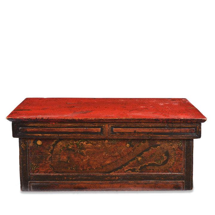 Folding Painted Prayer Table (Choksar) from Tibet 19thC | Indigo Antiques