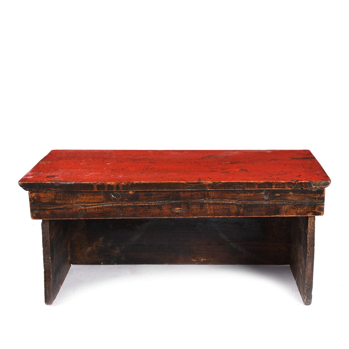 Back Of Folding Painted Prayer Table (Choksar) from Tibet 19thC | Indigo Antiques