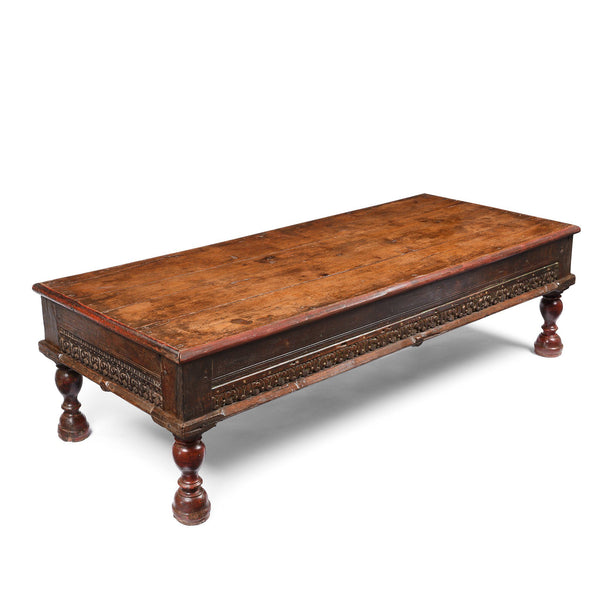 Indian Takhat Coffee Table From Rajasthan- 19thC