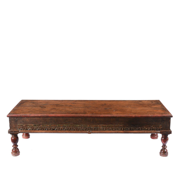 Indian Takhat Coffee Table From Rajasthan- 19thC