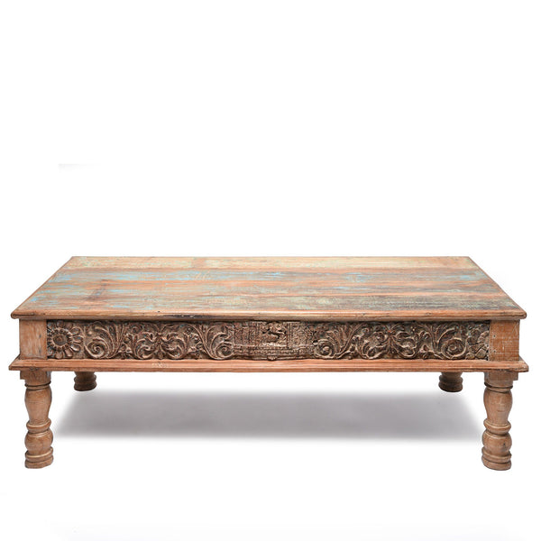 Indian Takhat Coffee Table Made From Reclaimed Teak