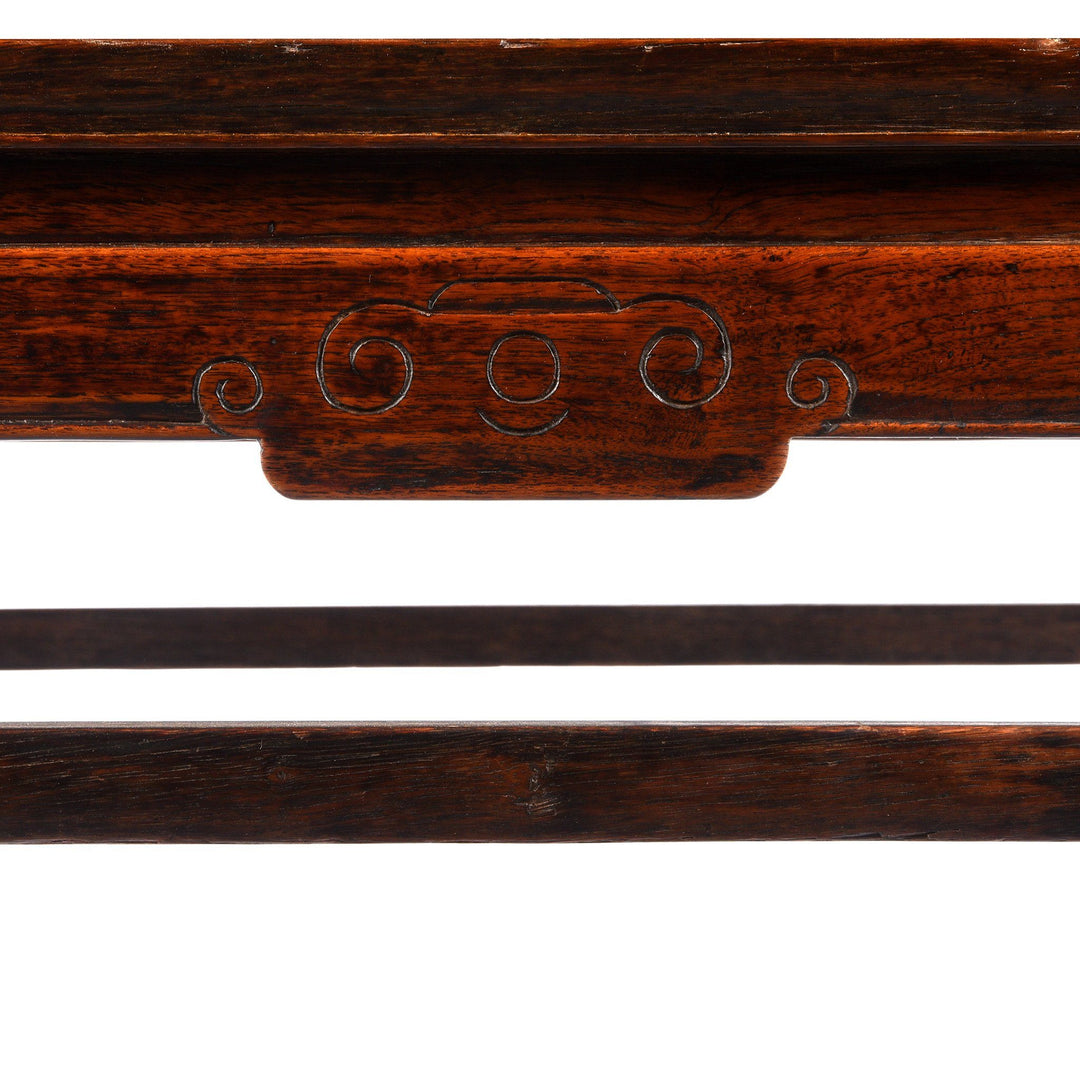 Antiques Chinese Qing Oak, Jichimu (Chicken Wing) & Elm Wood Square Coffee Table From Shanxi | Indigo Antiques