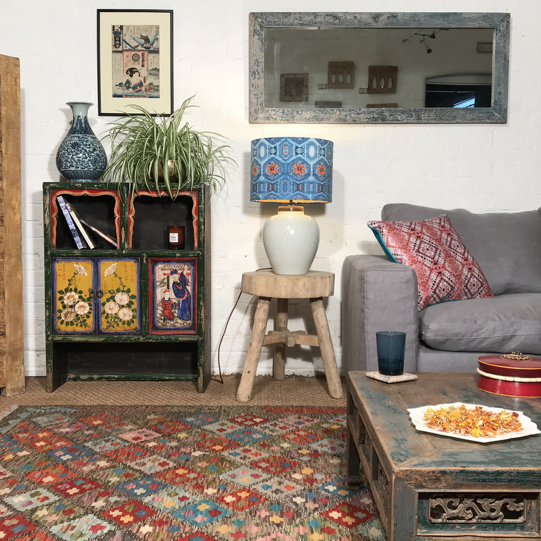 Low Carved Table - Suitable For Coffee Table - Elm - 19thC - 77 x 77 x 32 (wxdxh cms) - C1248