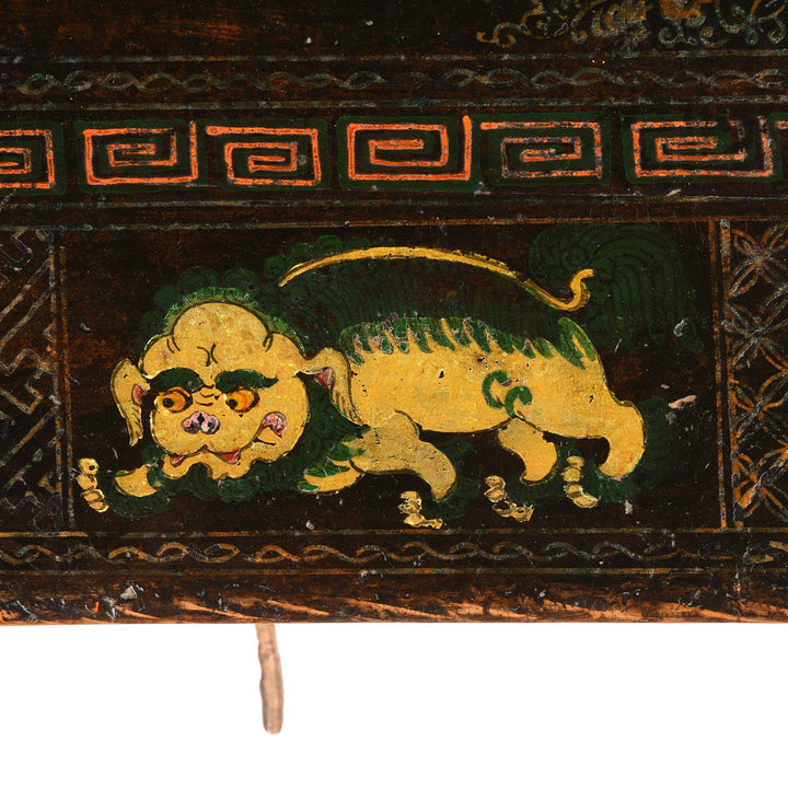 Painted Mongolian Prayer Table for Coffee Table - 19thC | Indigo Antiques