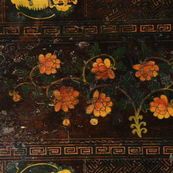 Painted Mongolian Prayer Table for Coffee Table - 19thC | Indigo Antiques