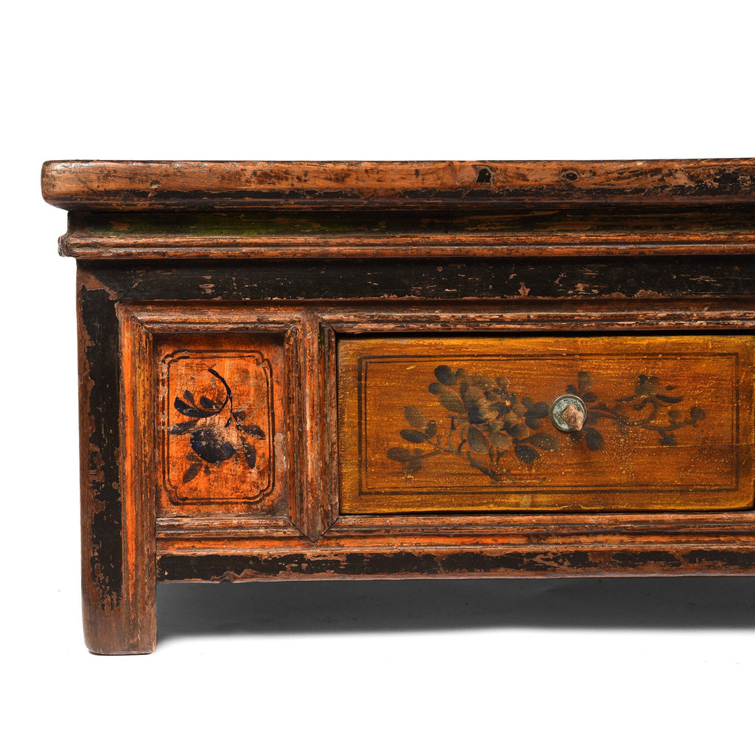 Painted Mongolian Prayer Table for Coffee Table - 19thC | Indigo Antiques