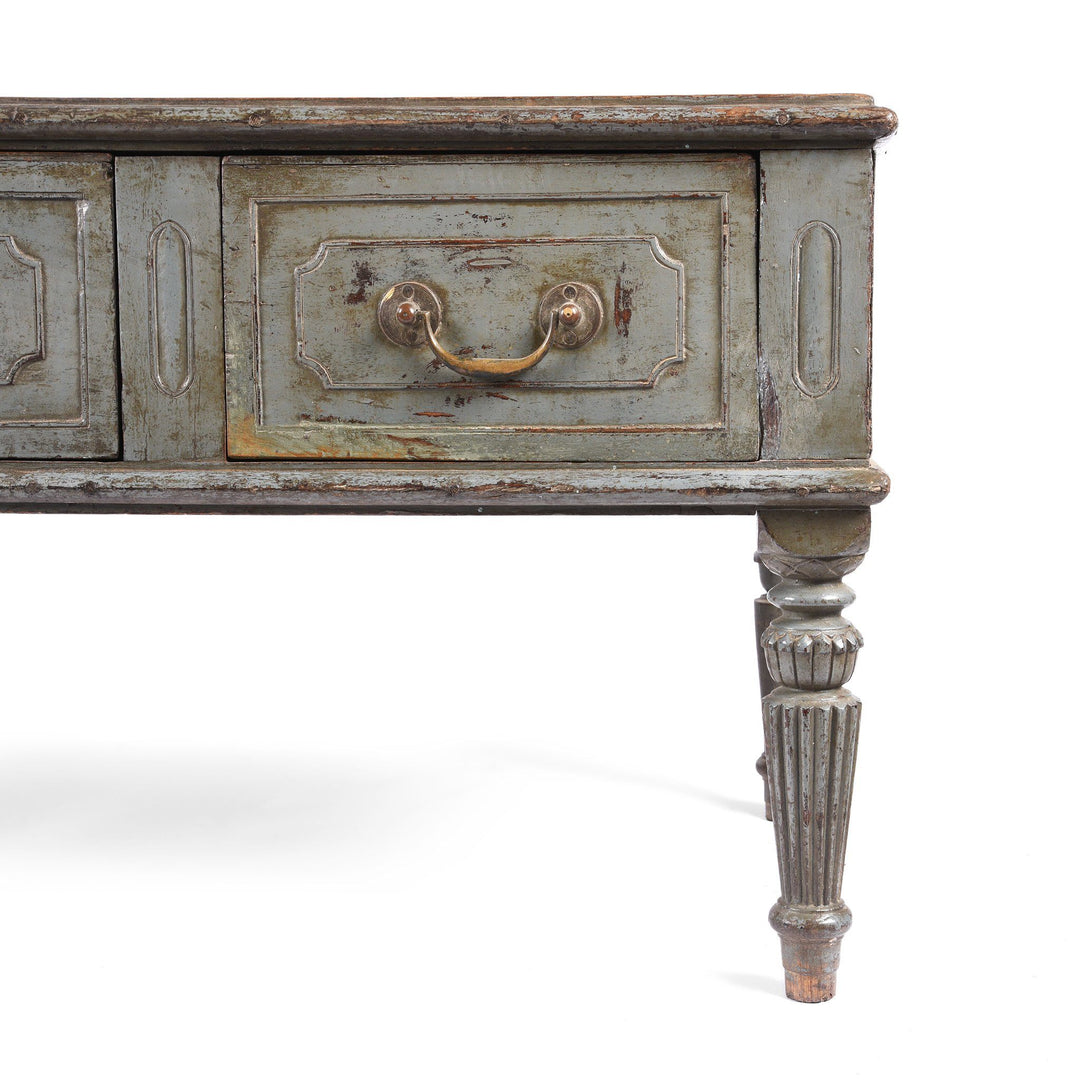 Regency Style Indian Painted Coffee Table, Rajasthan - 19thC | Indigo Antiques