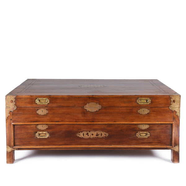 Rosewood Coffee Table - Chest With Drawers - Late 19thC
