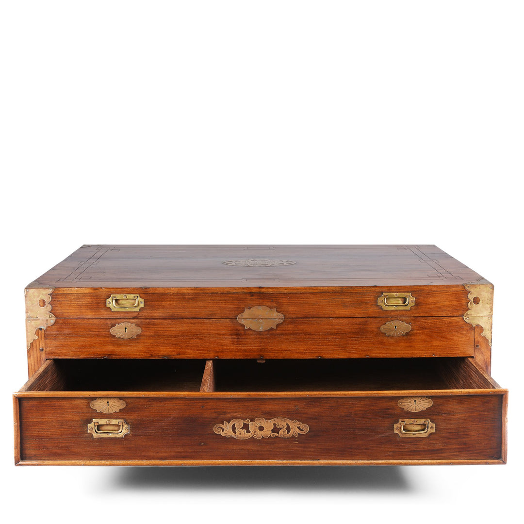 Rosewood Coffee Table - Chest With Drawers - Late 19thC | Indigo Oriental Antiques