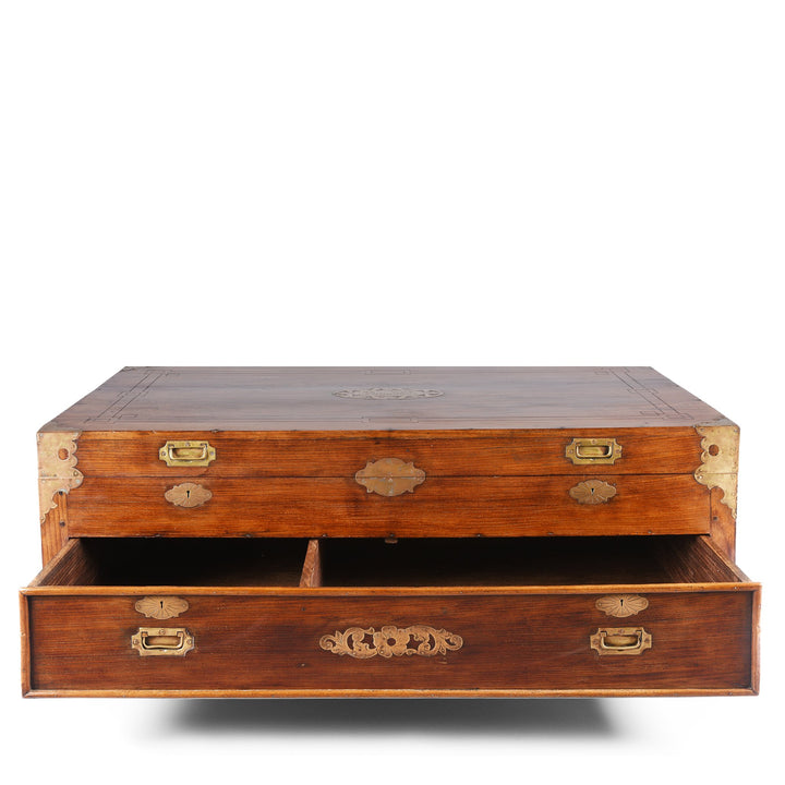 Rosewood Coffee Table - Chest With Drawers - Late 19thC | Indigo Oriental Antiques