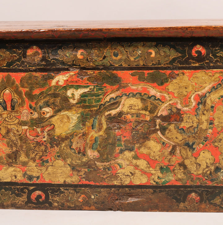Tibetan Choksar with Dragon Painting - Early 18thC | Indigo Oriental Antiques