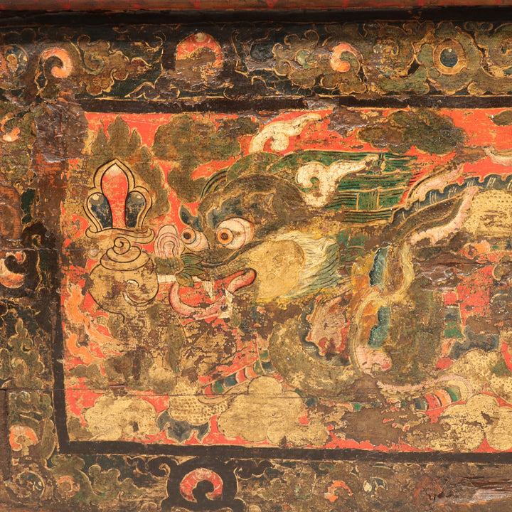 Tibetan Choksar with Dragon Painting - Early 18thC | Indigo Oriental Antiques