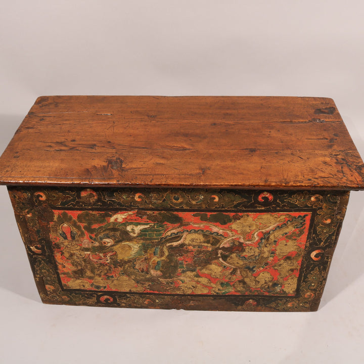 Tibetan Choksar with Dragon Painting - Early 18thC | Indigo Oriental Antiques